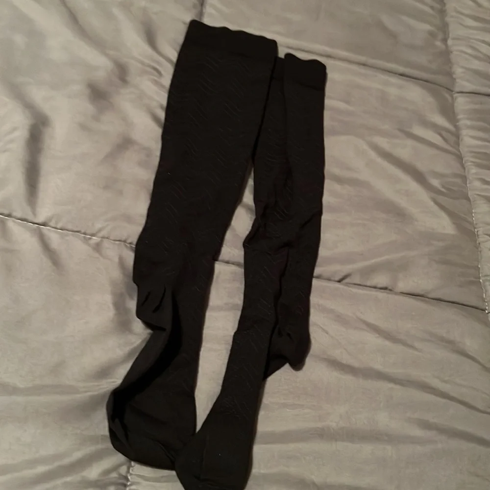 Women’s Bundle Hosiery Patterned Tights Compression Socks Knee High Preowned